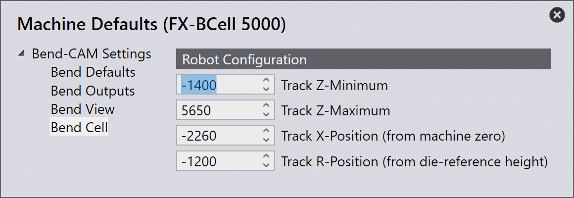 Cell Settings