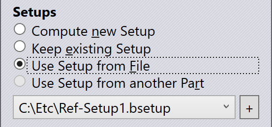 Setup from file