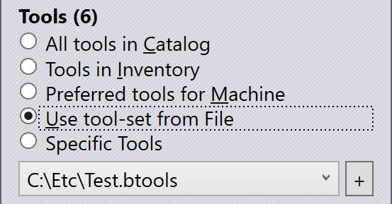 Tools from File