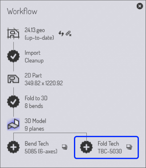 Workflow Panel