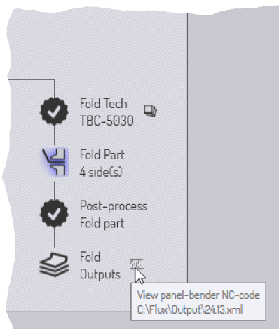 Fold outputs