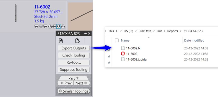 Export Bend Output